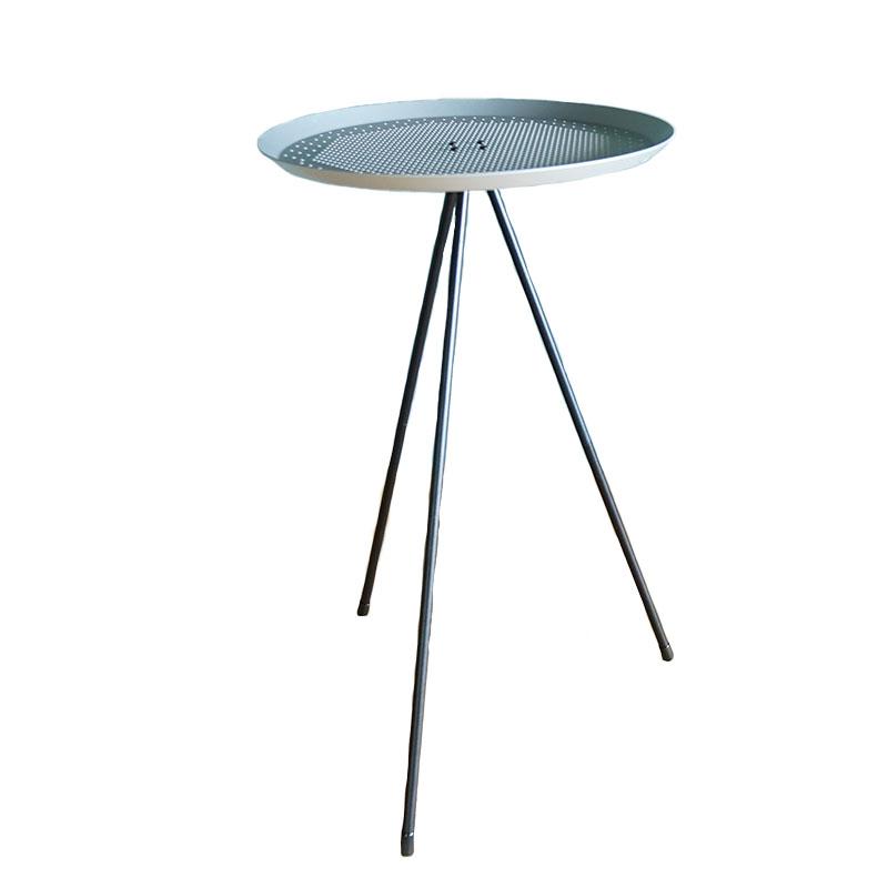 三脚テーブルセット（天板＋三脚）シルバー・ガンメタテーブル