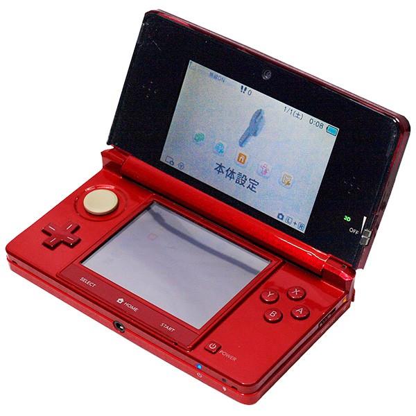 任天堂（Nintendo） 3DS ニンテンドー3DS 本体 完品 フレアレッド 中古