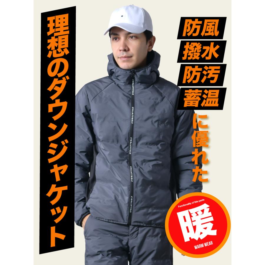 中綿 ゴルフジャケット シームレス 防風 防寒 撥水 保温 ゴルフウエア