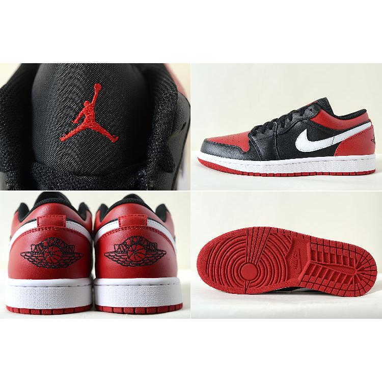 Jordan NIKE AIR JORDAN 1 LOW ブラックxレッド メンズ スニーカー