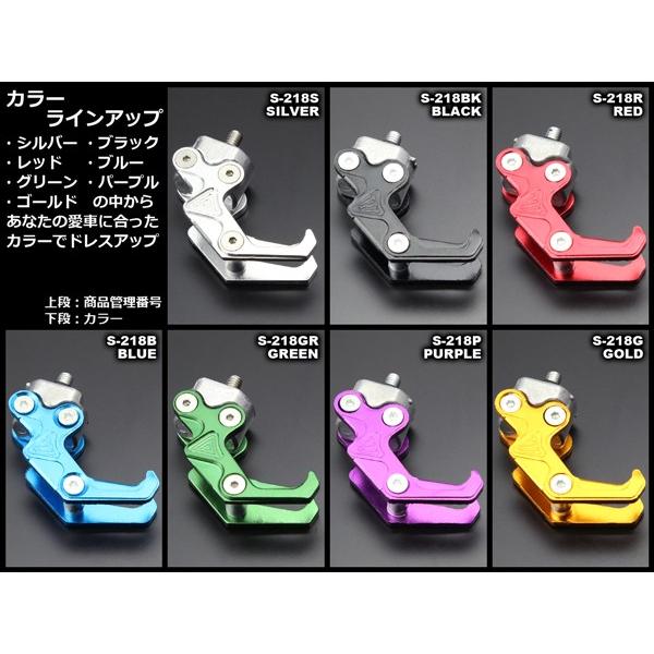 コンビニフック アルミ製 スクーター M6ボルト取付タイプ 純正交換