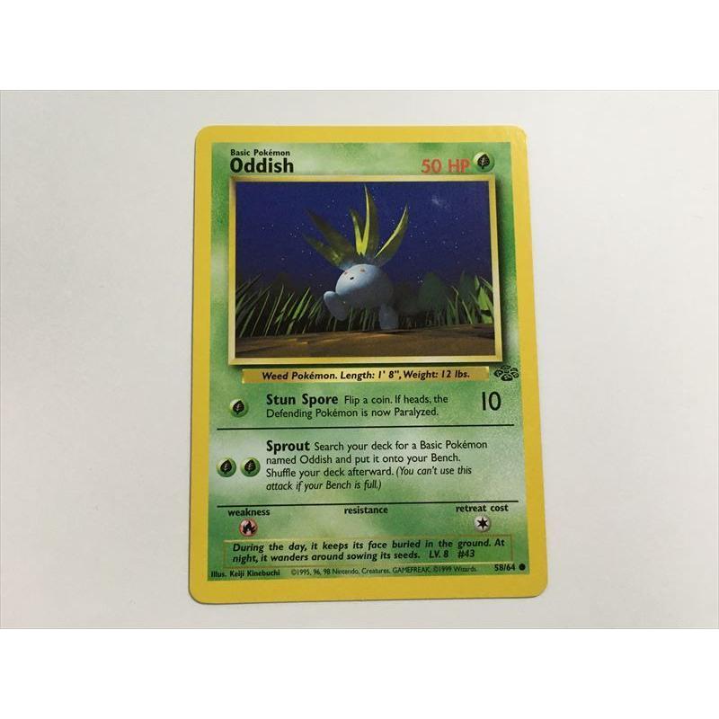 U64【ポケモン カード】 英語版 海外 Oddish ナゾノクサ 58/64 旧裏面