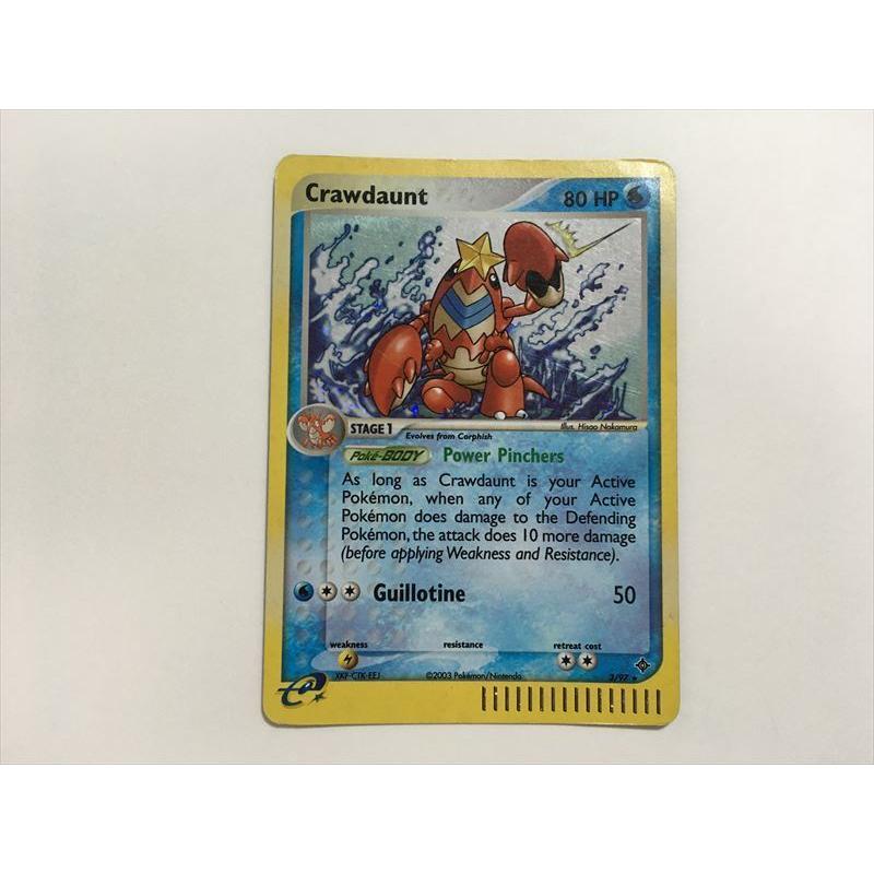 B298【ポケモン カード】 シザリガー Crawdaunt e 海外版 英語 キラ