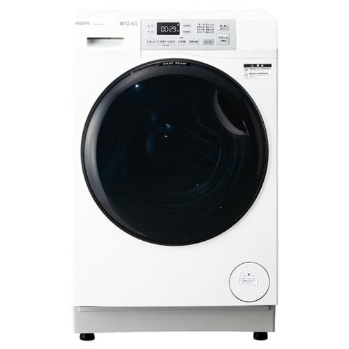 標準設置料金込】アクア(AQUA) AQW-SD12A-L-W ホワイト まっ直ぐドラム