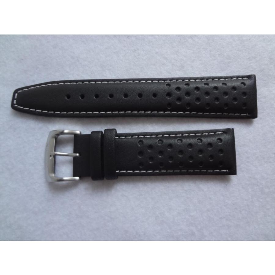 Citizen 純正 ベルト CA0649-14E用 22mm 腕時計レザーバンド 黒 黒色