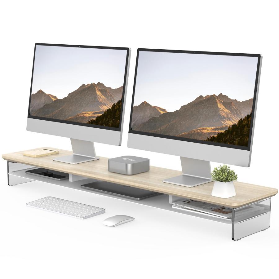 Fenge モニター台 モニタースタンド 卓上 机上台 パソコン台 PC台 机上