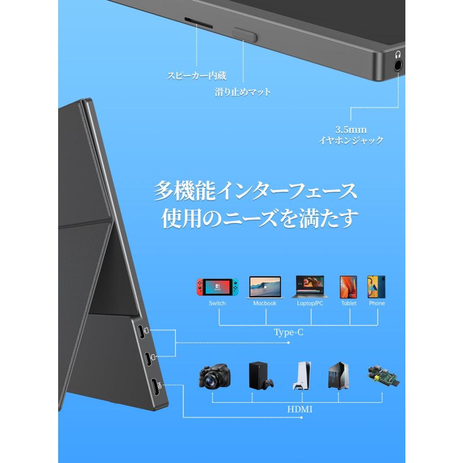 モバイルモニター モバイルディスプレイゲームモニター cocopar15.6