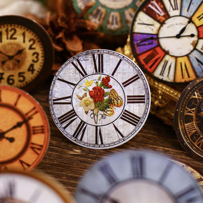 ST812 時計 文字盤 レトロ アンティーク ヴィンテージ コラージュ素材