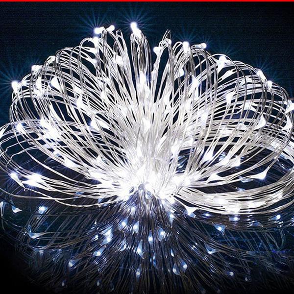 ソーラーLEDイルミネーションライト 20m 200球 ワイヤータイプ 防水