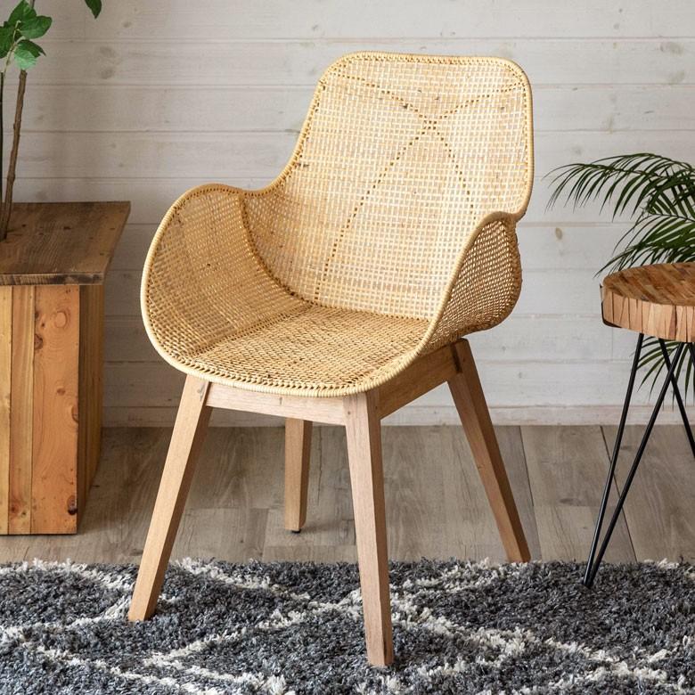チェア ラタンチェアー ラタンチェア ダイニングチェア イス ラタン 籐
