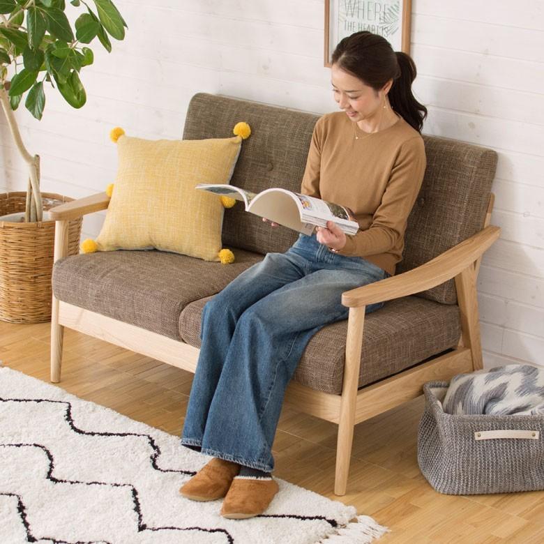 ソファ 2人掛け 肘掛け ひじ掛け アームソファ ローソファ 肘置き付き