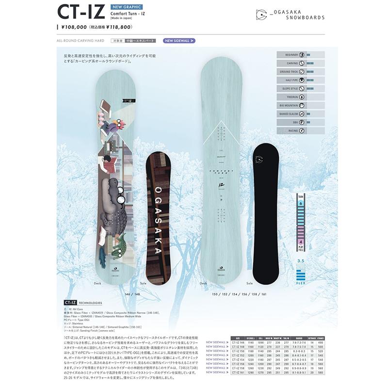 OGASAKA（オガサカ） スノーボード 板 CT-IZ Comfort Turn-IZ メンズ
