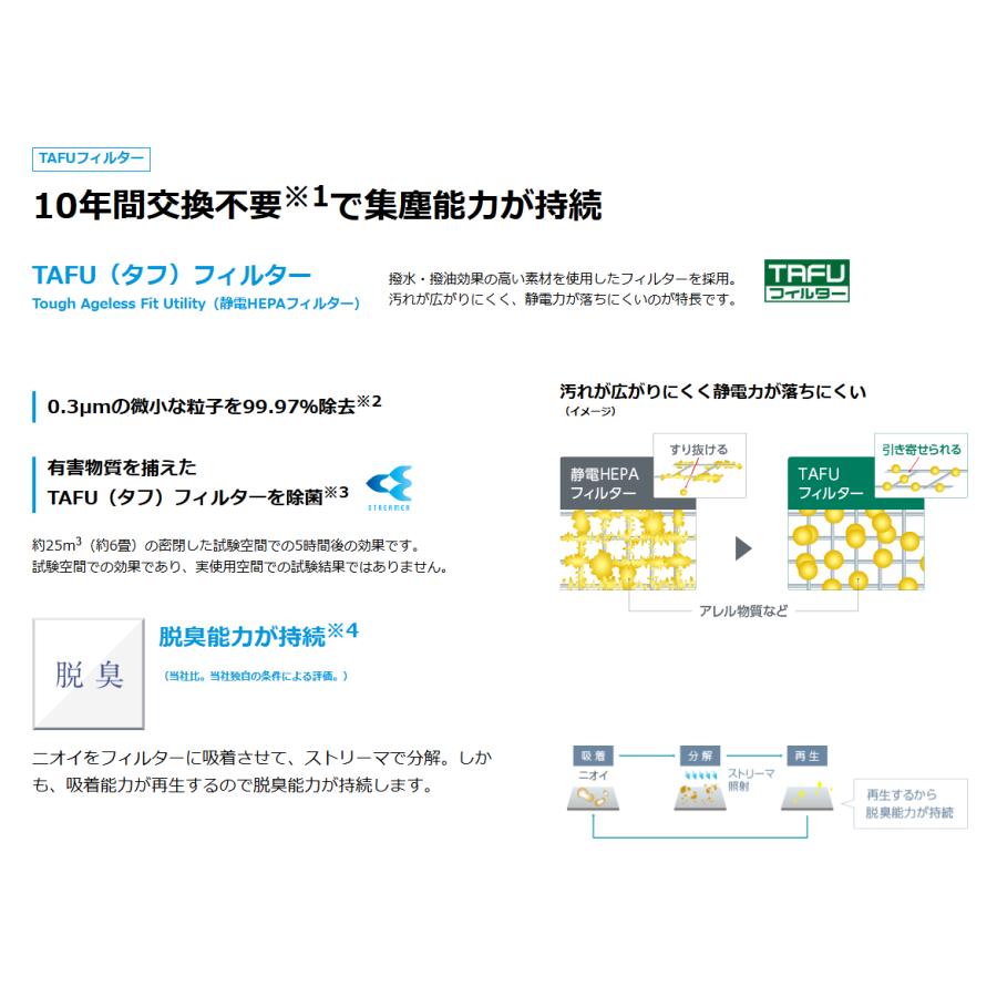 ダイキン ACM556A-W (2026年最新モデル） 25畳 ストリーマ 空気清浄機