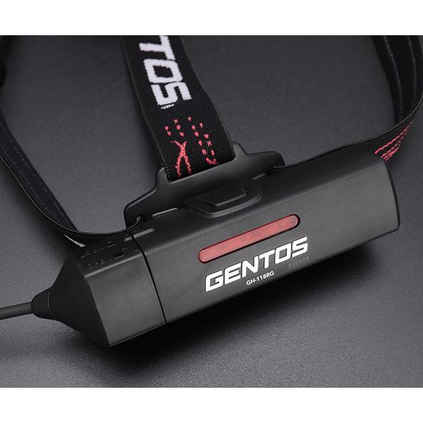 Gシリーズ GENTOS 充電式 LED ヘッドライト118RG GH-118RG ジェントス