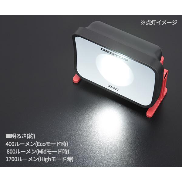 GENTOS（ジェントス） ガンツ LEDワークライト コンパクト投光器 GZ