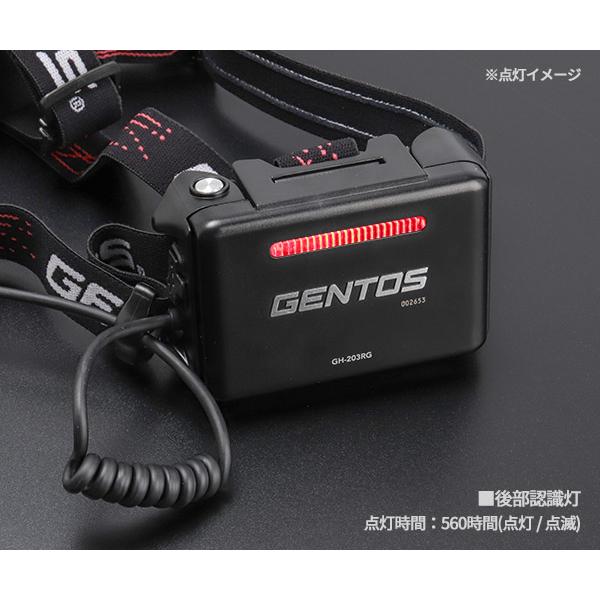 Gシリーズ ジェントス ハイブリッド式LEDヘッドライト 203RG (GH-203RG