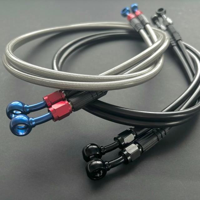 ゼファー400 χ カイ メッシュブレーキホース 2色から選択可能 : エル