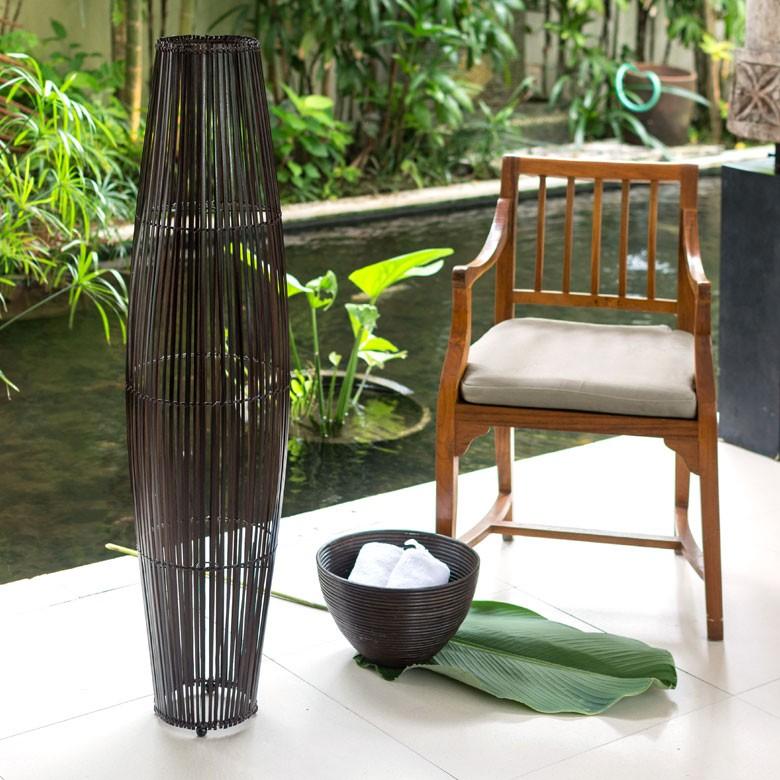 フロアライト 照明 スタンド 竹製 バンブー 高さ約120cm アジアン バリ