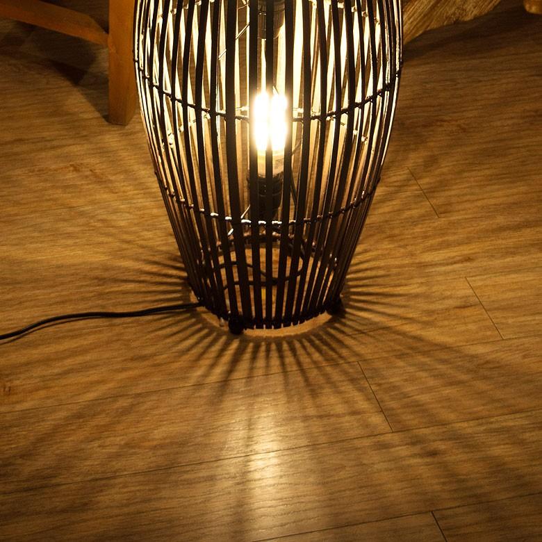 フロアライト 照明 スタンド バンブー製 竹 高さ約60cm アジアン バリ