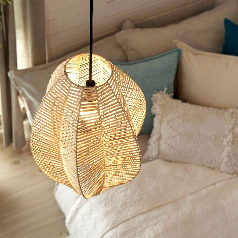 ELEMENTS 照明 ペンダント ライト ランプ シェード ラタン 籐 吊り下げ