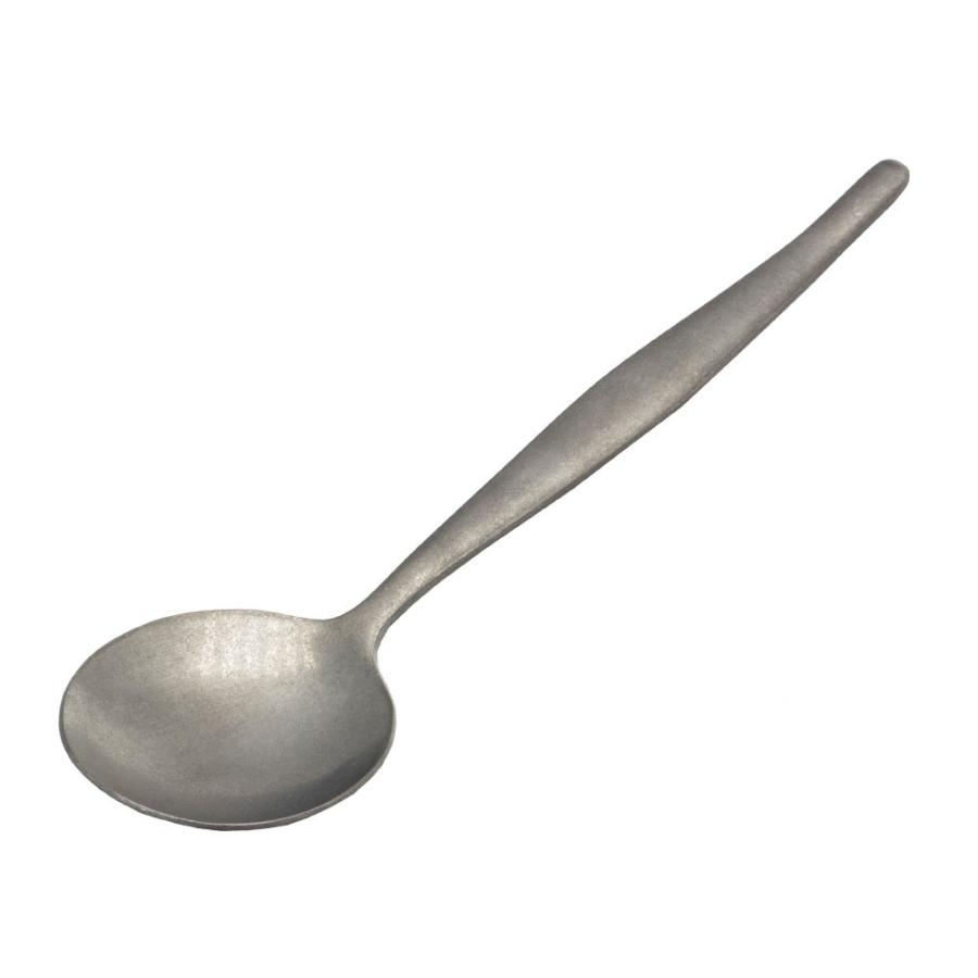スプーン スープスプーン マット シルバー色 銀色 つや消し ステンレス