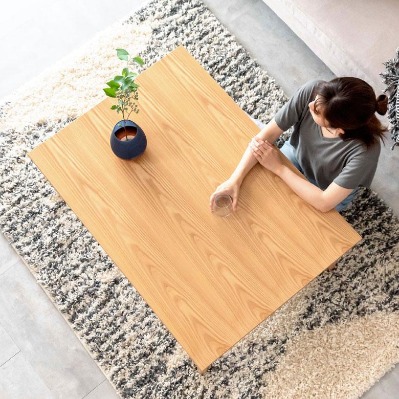 こたつ コタツ テーブル 長方形 木製 W 105 × D 75 ナチュラル