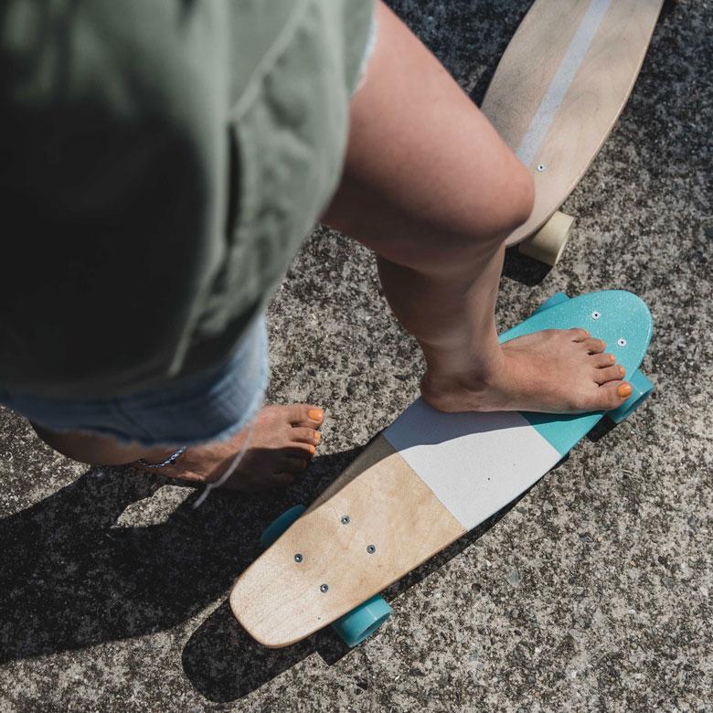 スケートボード ミニ クルージング ボード ペニータイプ ブルー 青