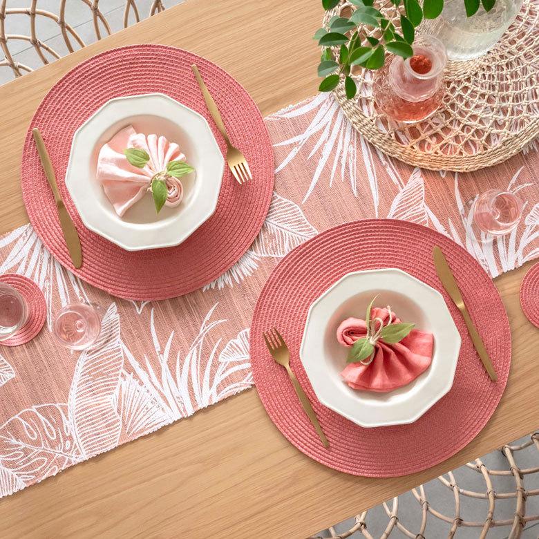 ELEMENTS ランチョンマット 4枚セット おしゃれ テーブルウェア 水洗い