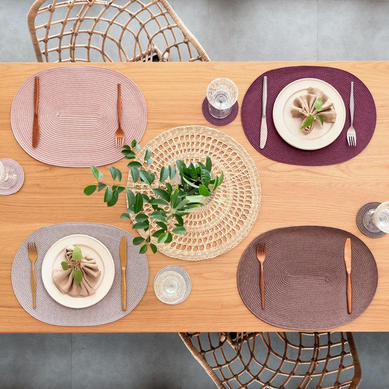 ELEMENTS ランチョンマット オーバル 4枚セット プレースマット