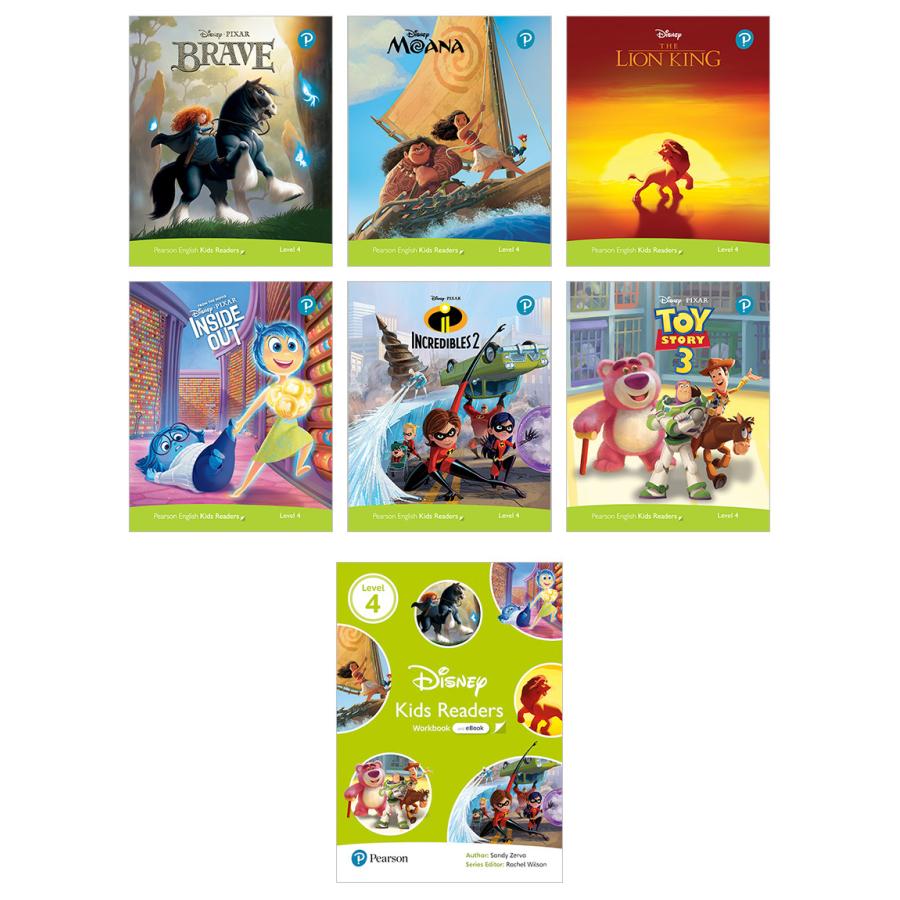 Disney（ディズニー） 絵本 英語 Disney Kids Readers Level 4 Pack