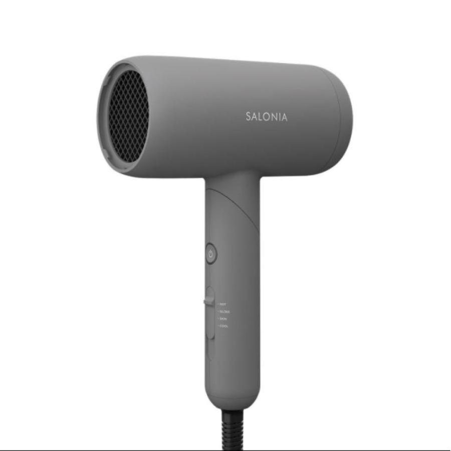サロニア スムースシャイン ドライヤー グレー SAL23209GR 低温風 大