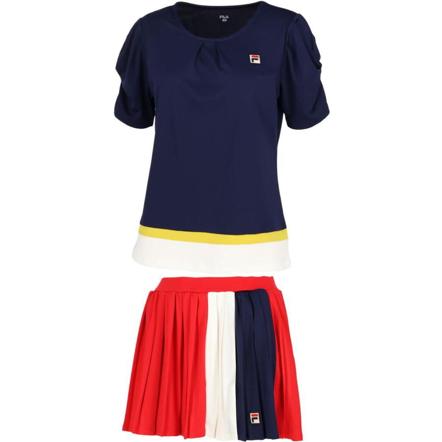 FILA（フィラ） レディース ゲームシャツ VL2697 ＆ スコート VL2699