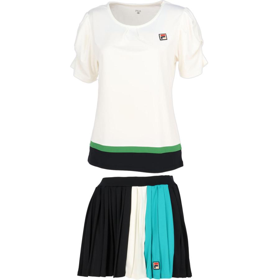 FILA（フィラ） レディース ゲームシャツ VL2697 ＆ スコート VL2699