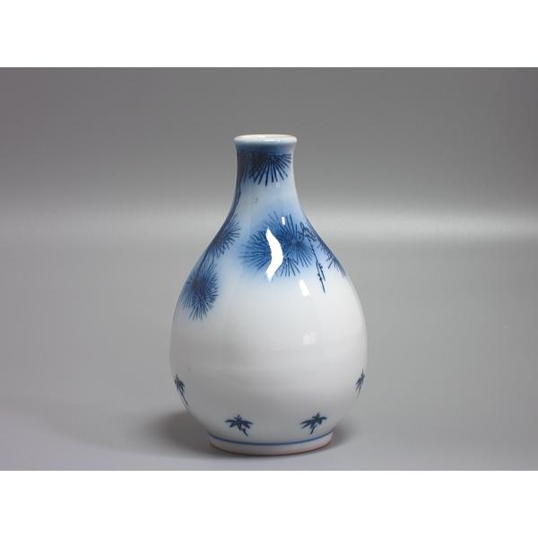 有田焼 染付松に緑毛図徳利 舘林陶宗窯（本体のみ） : 茶道具商 越中屋