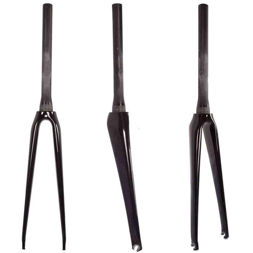 700cロードバイクフォーク 1-1/8 上部1-1/2 380g前後交換用 カーボン