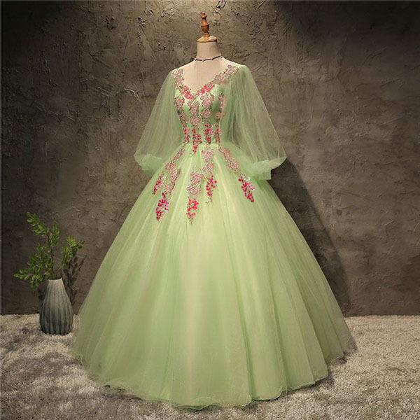 S/M/L/XL/XXL グリーン 緑 ブラック 黒 ウエディングドレス Aライン