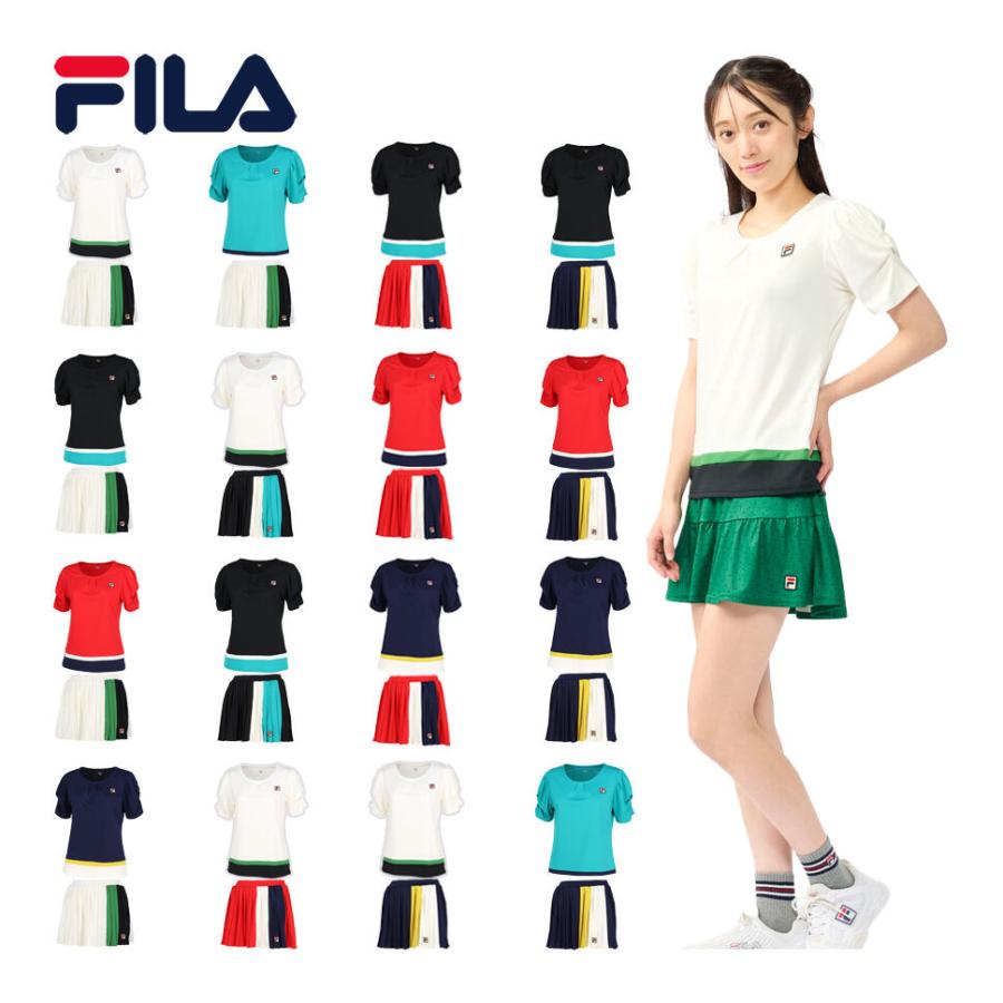 FILA（フィラ） レディース ゲームシャツ VL2697 ＆ スコート VL2699