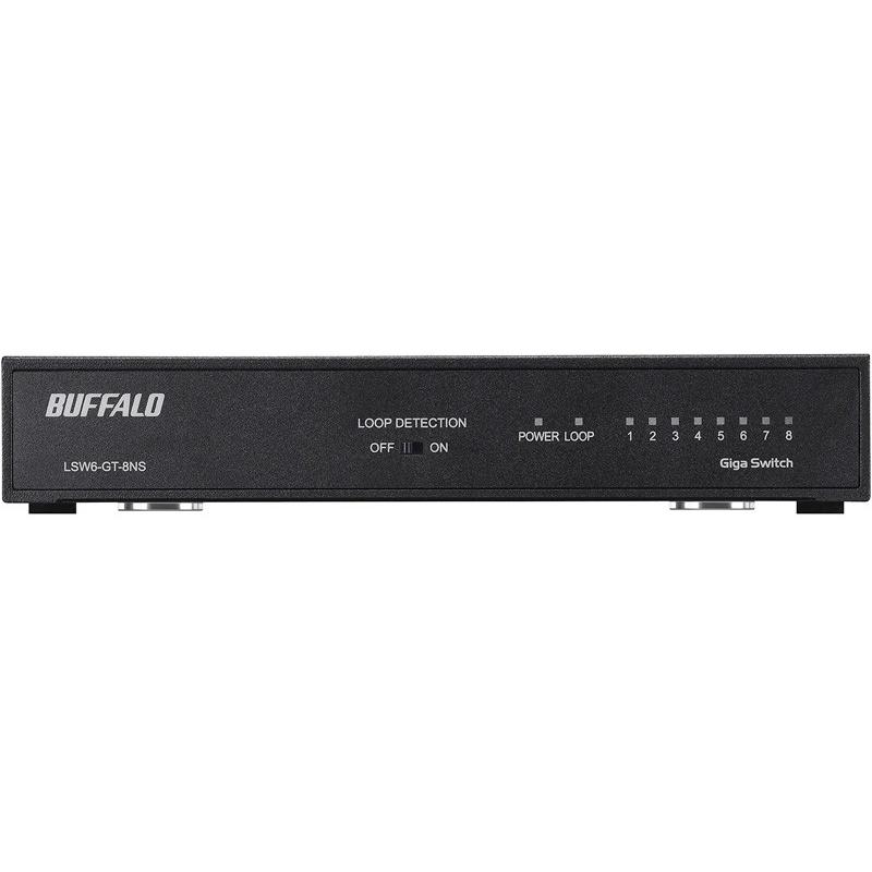 BUFFALO（バッファロー） スイッチングハブ LSW6-GT-8NS/BK [Giga 8P