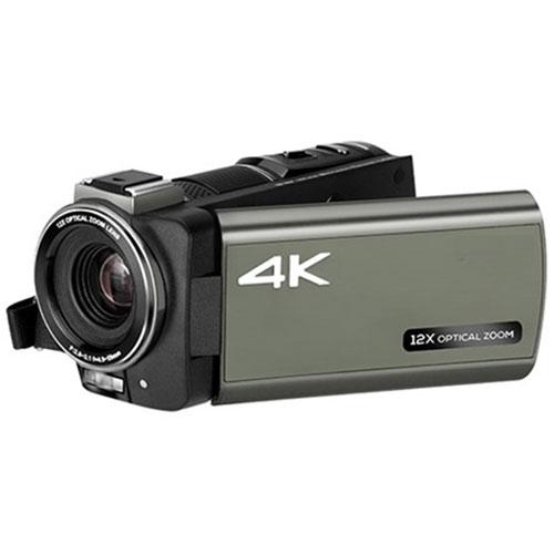 ビデオカメラ 小型 AN-S101 [KEIYO 4Kコンパクトビデオカメラ 12倍光学