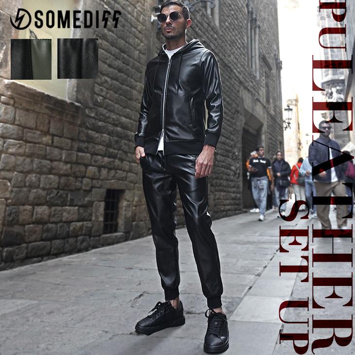 SOMEDIFF（サムディフ） セットアップ メンズ 春 裏起毛 フェイク
