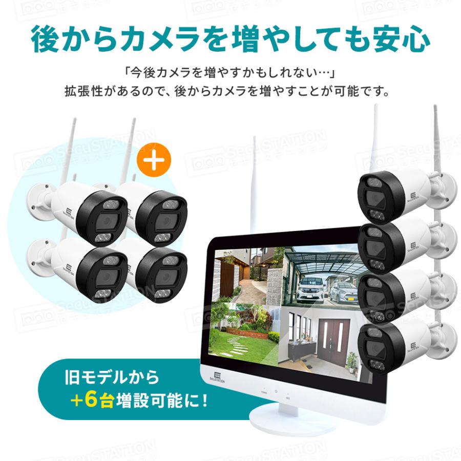 SecuSTATION 防犯カメラ 屋外 監視カメラ セット 家庭用 wifi