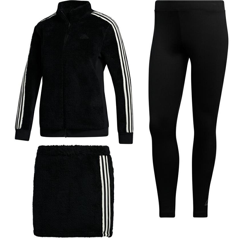 adidas（アディダス） スリーストライプス ボアフリース 3P