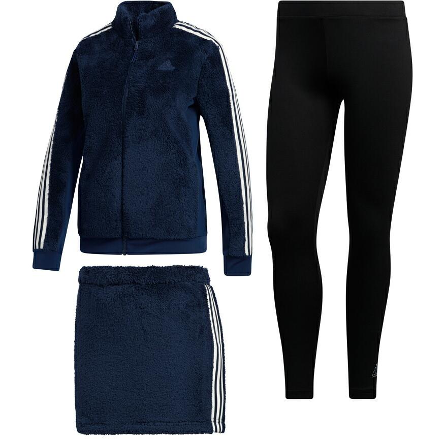 adidas（アディダス） スリーストライプス ボアフリース 3P