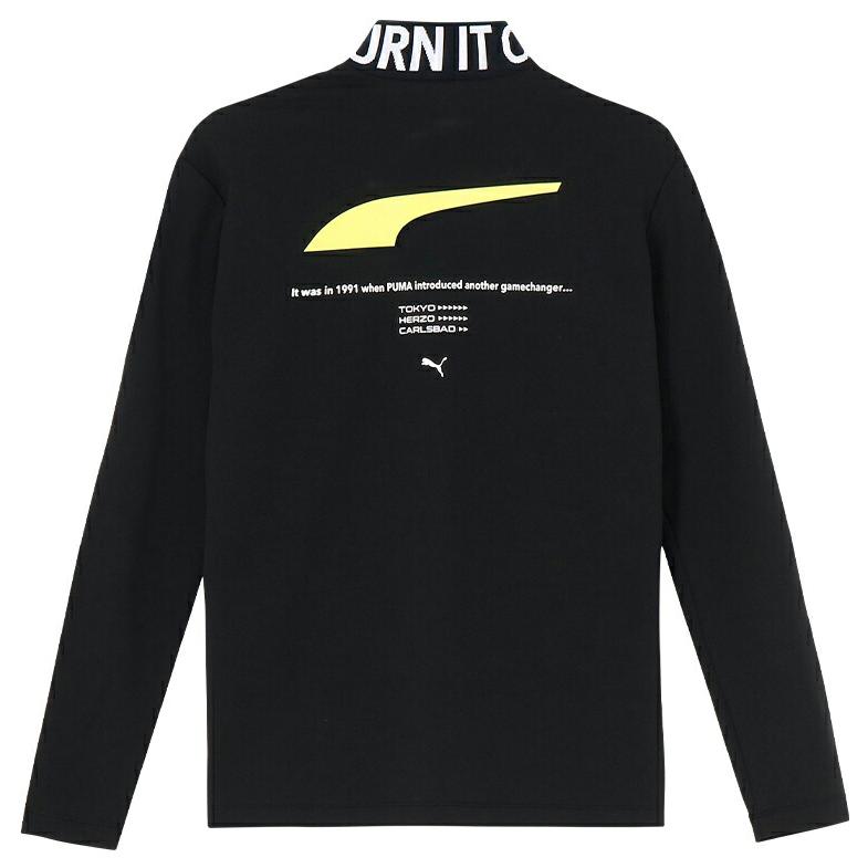 PUMA（プーマ） ゴルフ ストレッチ スローガン ロゴ モックネック