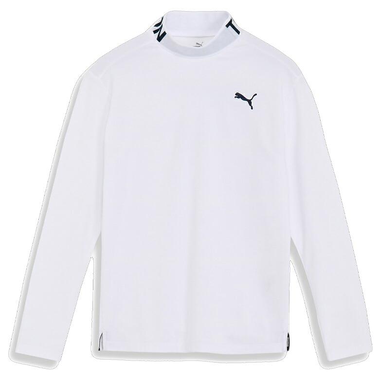 PUMA（プーマ） ゴルフ ストレッチ スローガン ロゴ モックネック
