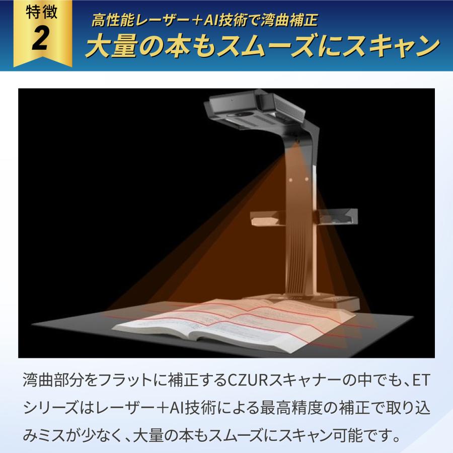 CZUR（シーザー） 【正規販売店】スキャナ CZUR ET24 Pro ET18 ET16 A3