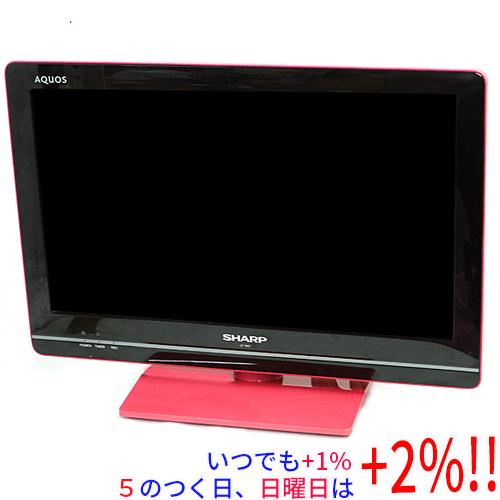AQUOS 【中古】SHARP 19V型 LED液晶テレビ LC-19K5-P ピンク リモコン