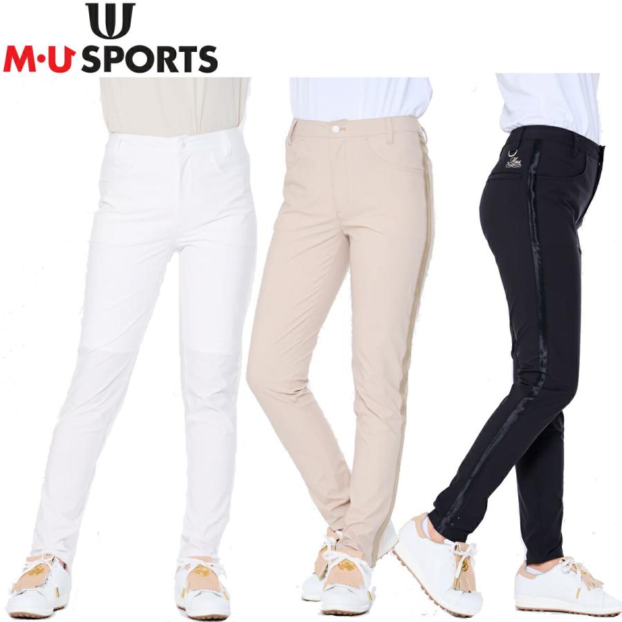 MUスポーツ ミエコ ウエサコ UVカット付きティパードパンツ ストレッチ