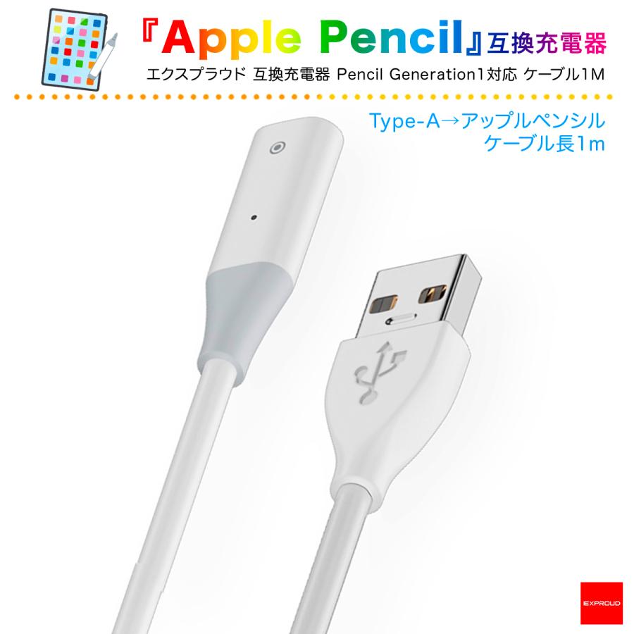 送料無料 Apple Pencil 第1世代 互換充電器 Type-A 最新モデル