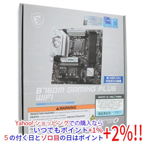 MSI MSI製 MicroATXマザーボード B760M GAMING PLUS WIFI SocketAM5 未